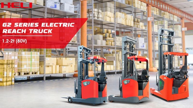 Xe nâng reach truck ngồi lái